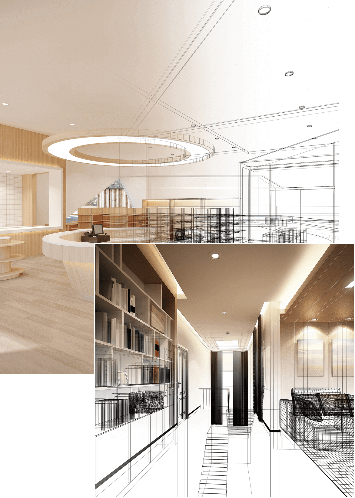 Modern, spacious interior with sleek design and ample natural light.